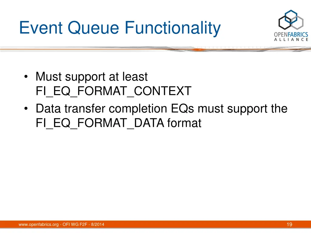 event queue functionality