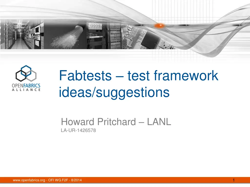 fabtests test framework ideas suggestions