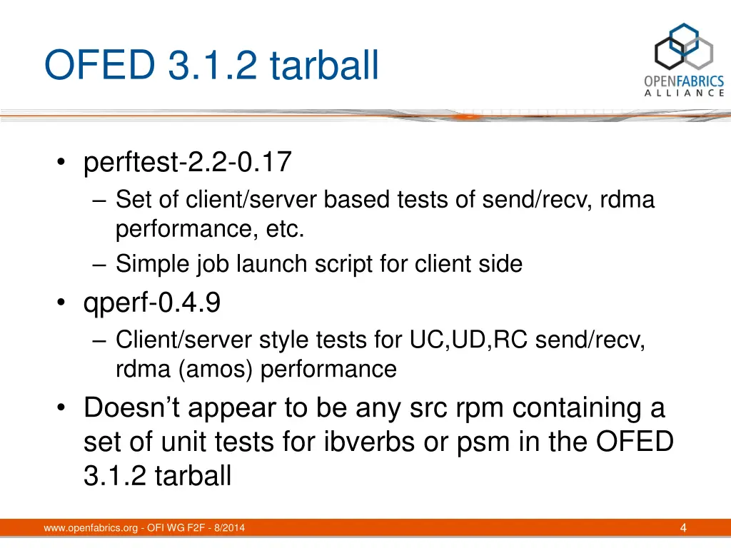 ofed 3 1 2 tarball