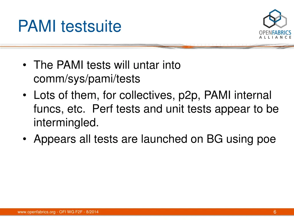 pami testsuite