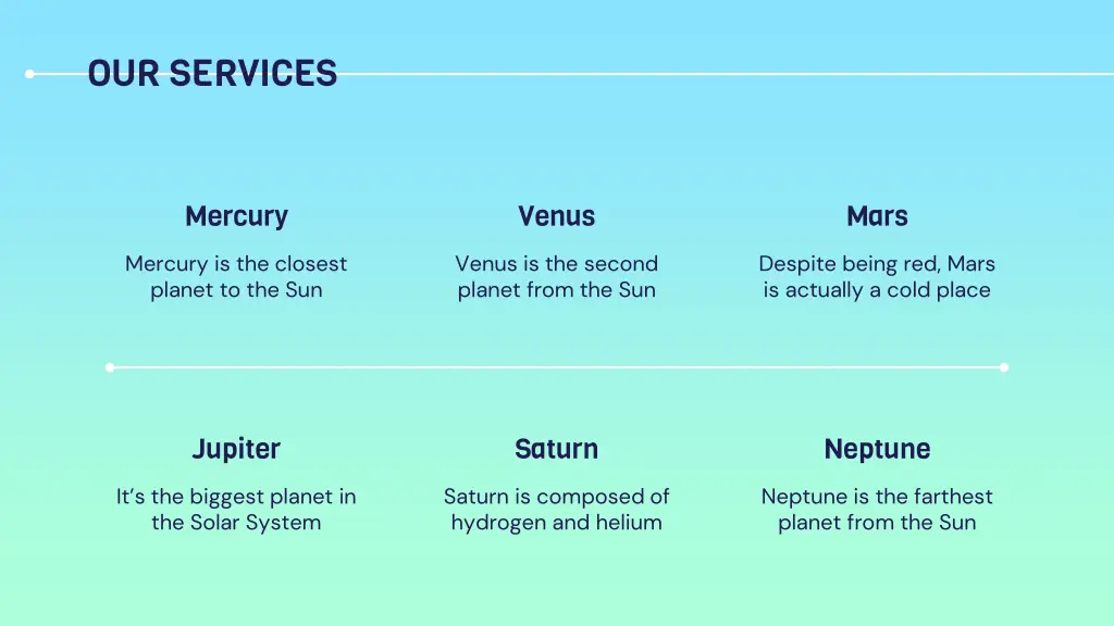 our services