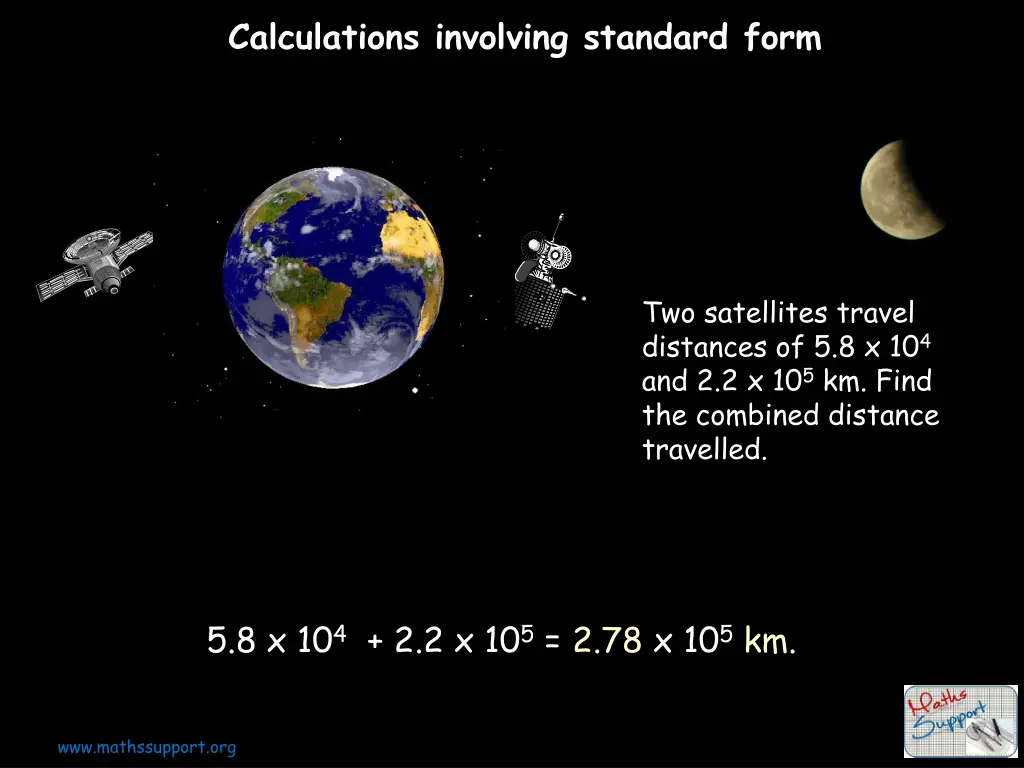 calculations involving standard form 6