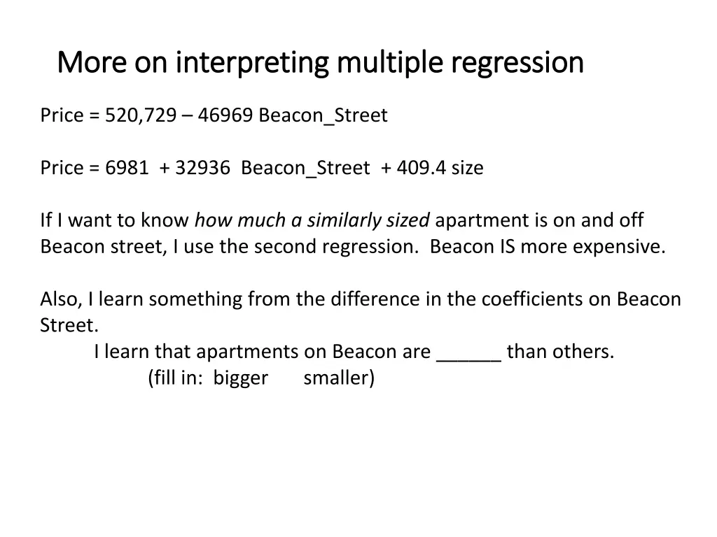 more on interpreting multiple regression more 1