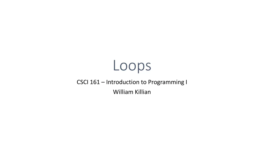 loops