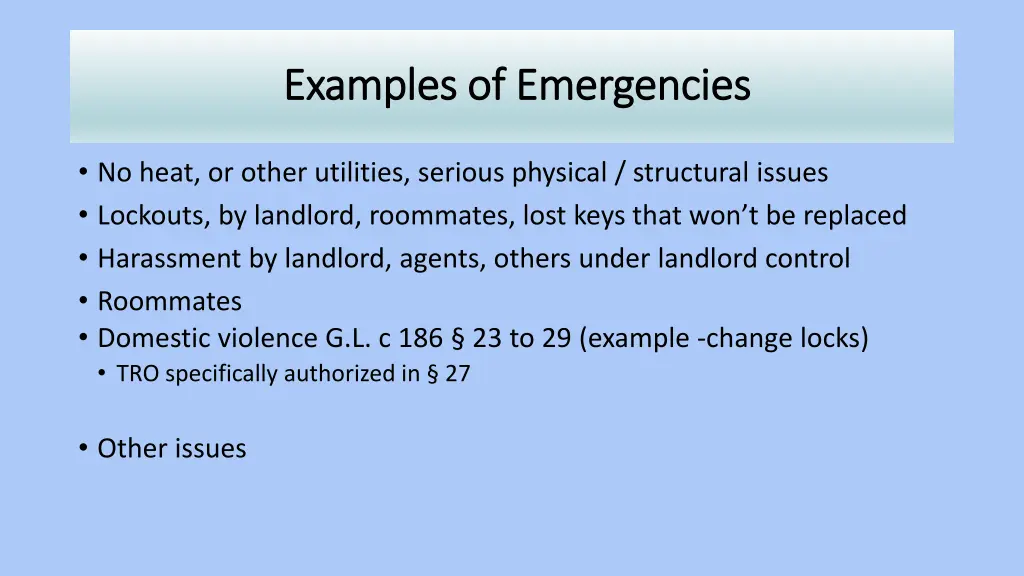 examples of emergencies examples of emergencies
