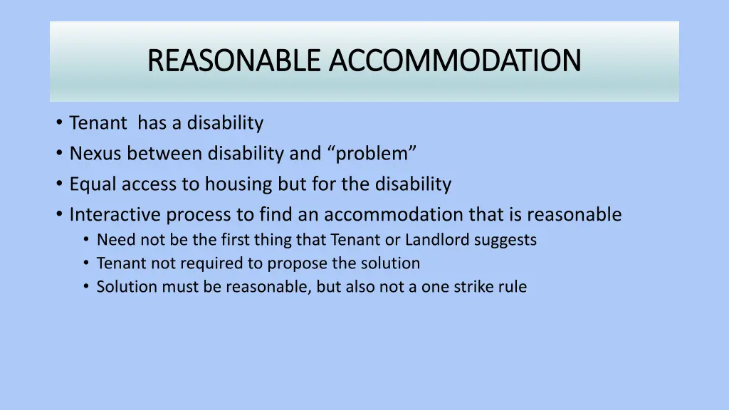 reasonable accommodation reasonable accommodation