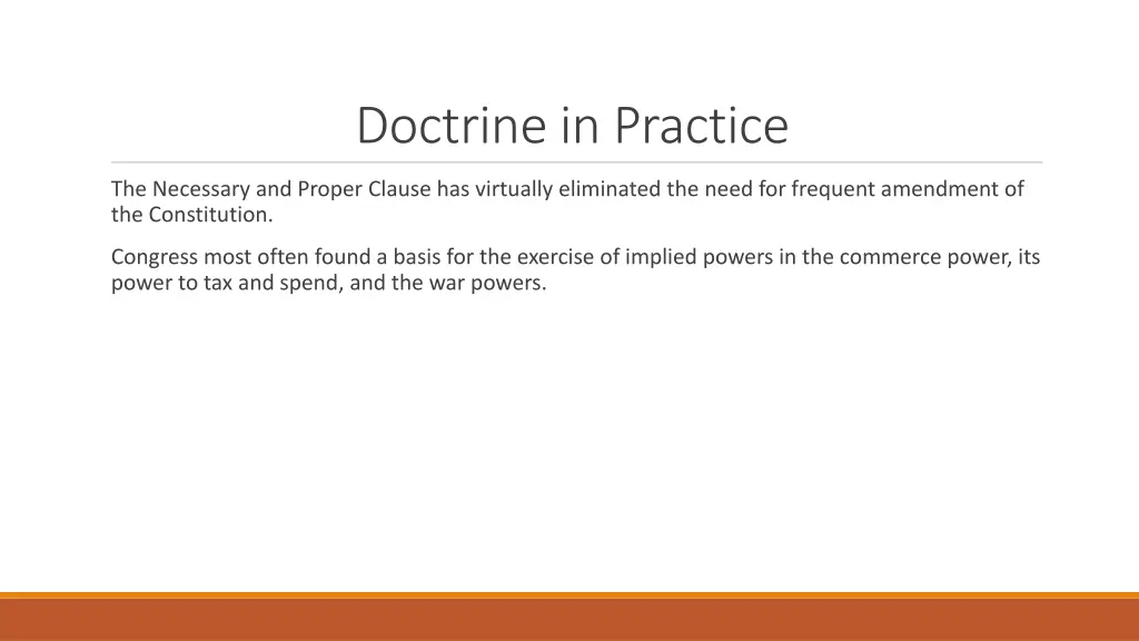 doctrine in practice