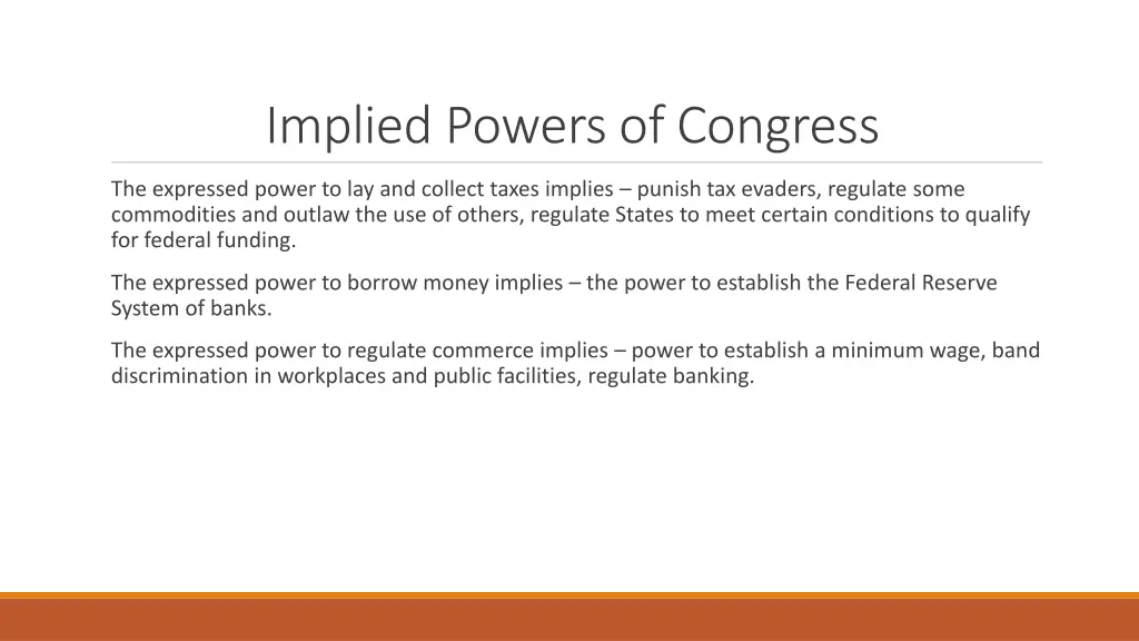 implied powers of congress
