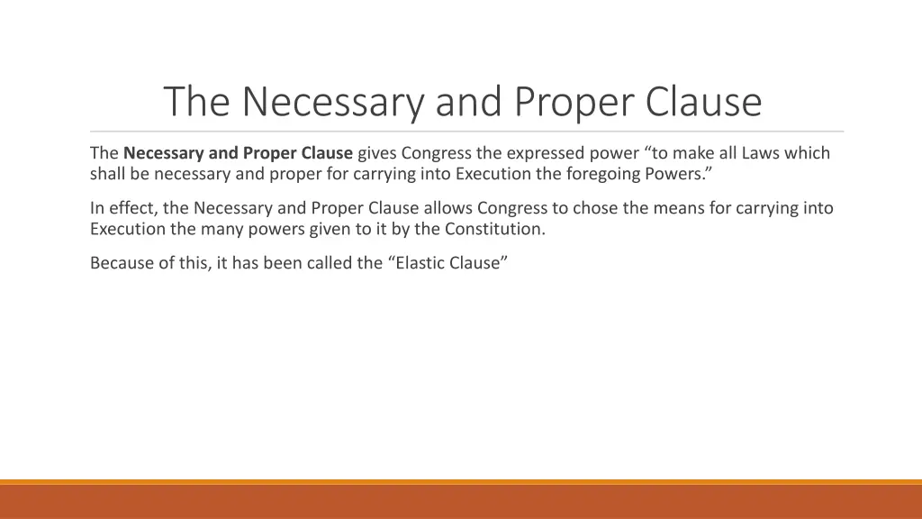 the necessary and proper clause