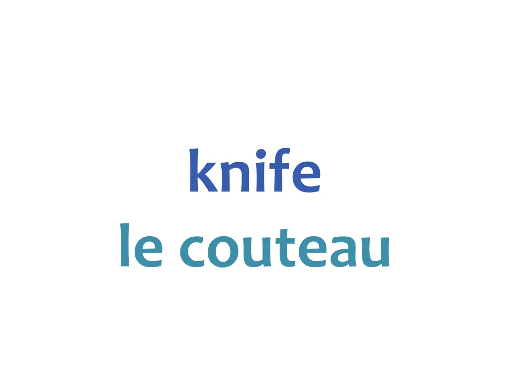 knife