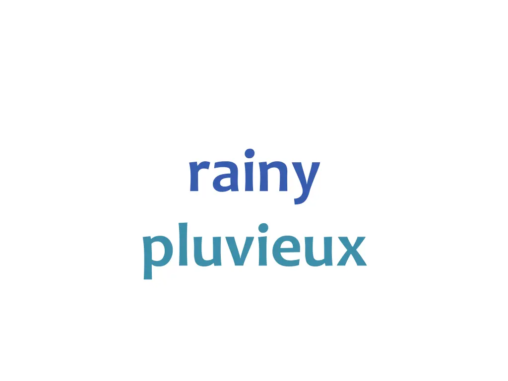 rainy pluvieux