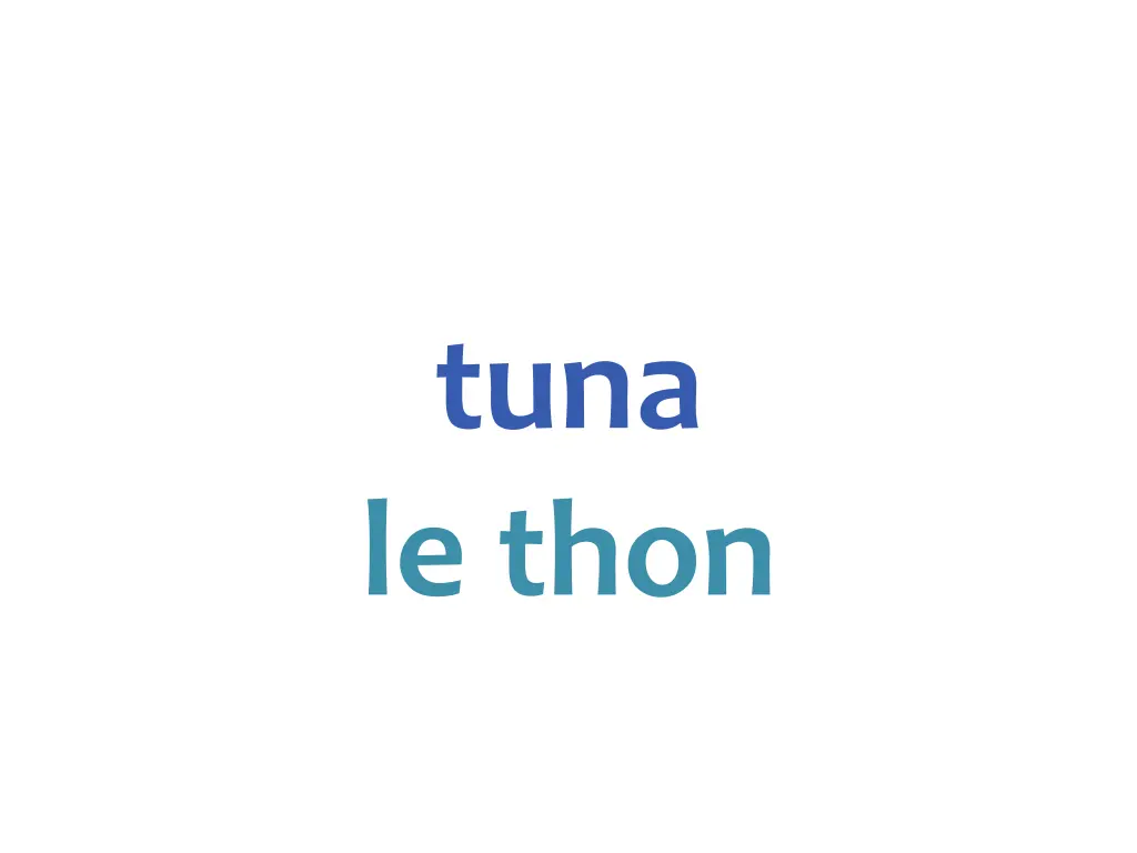 tuna le thon