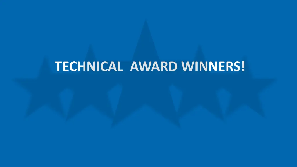 technical award winners