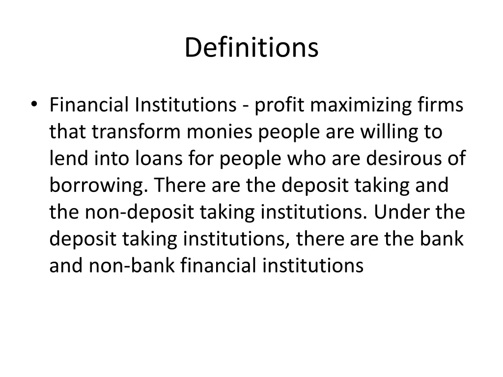 definitions