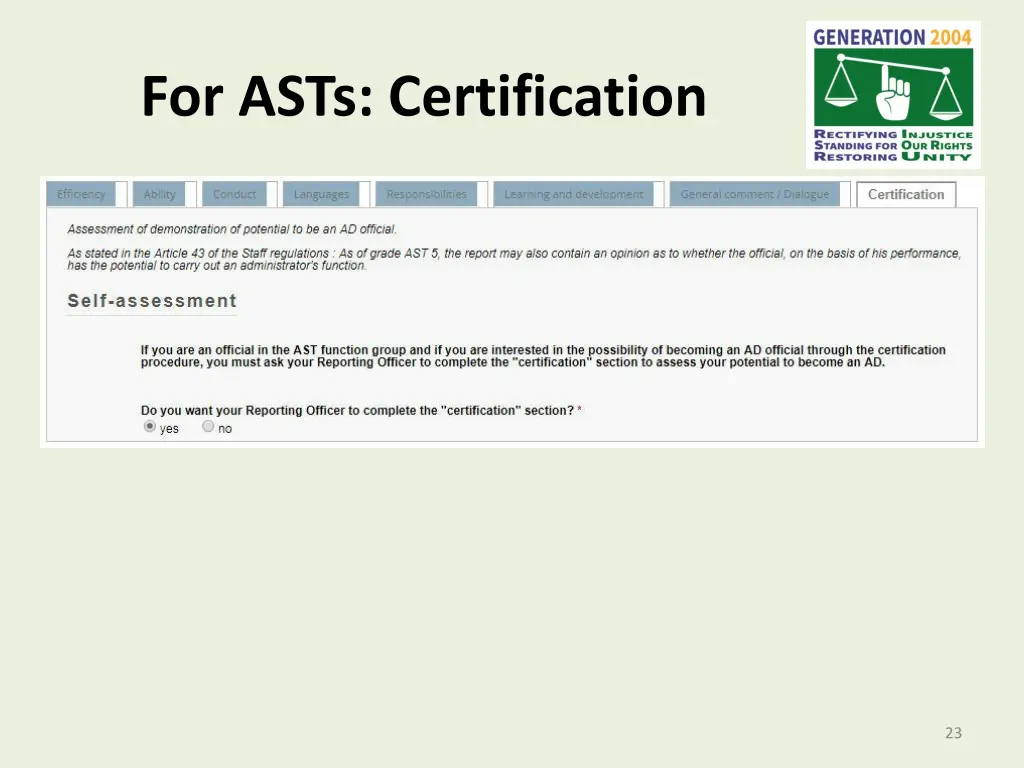 for asts certification
