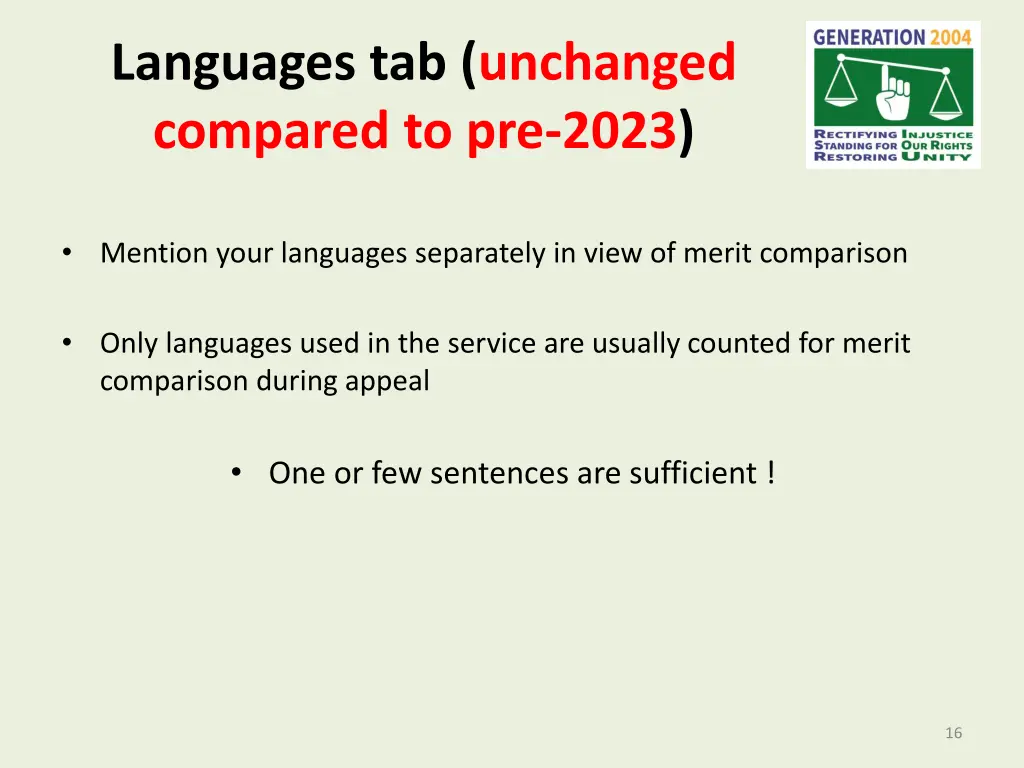 languages tab unchanged compared to pre 2023