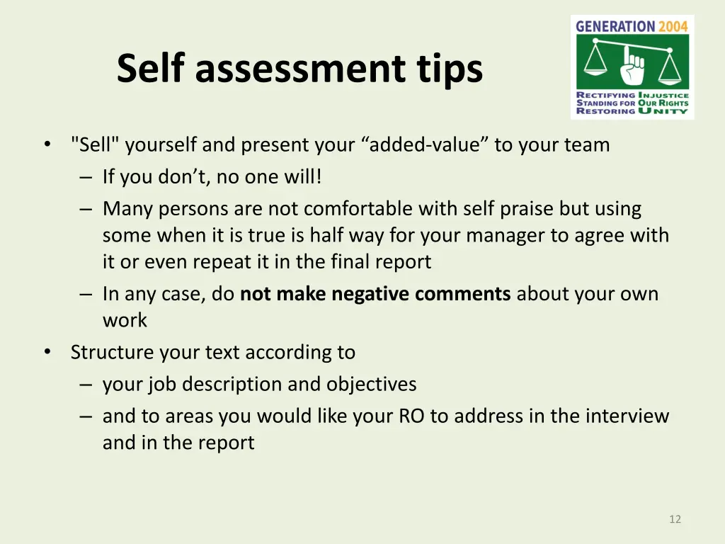 self assessment tips 1