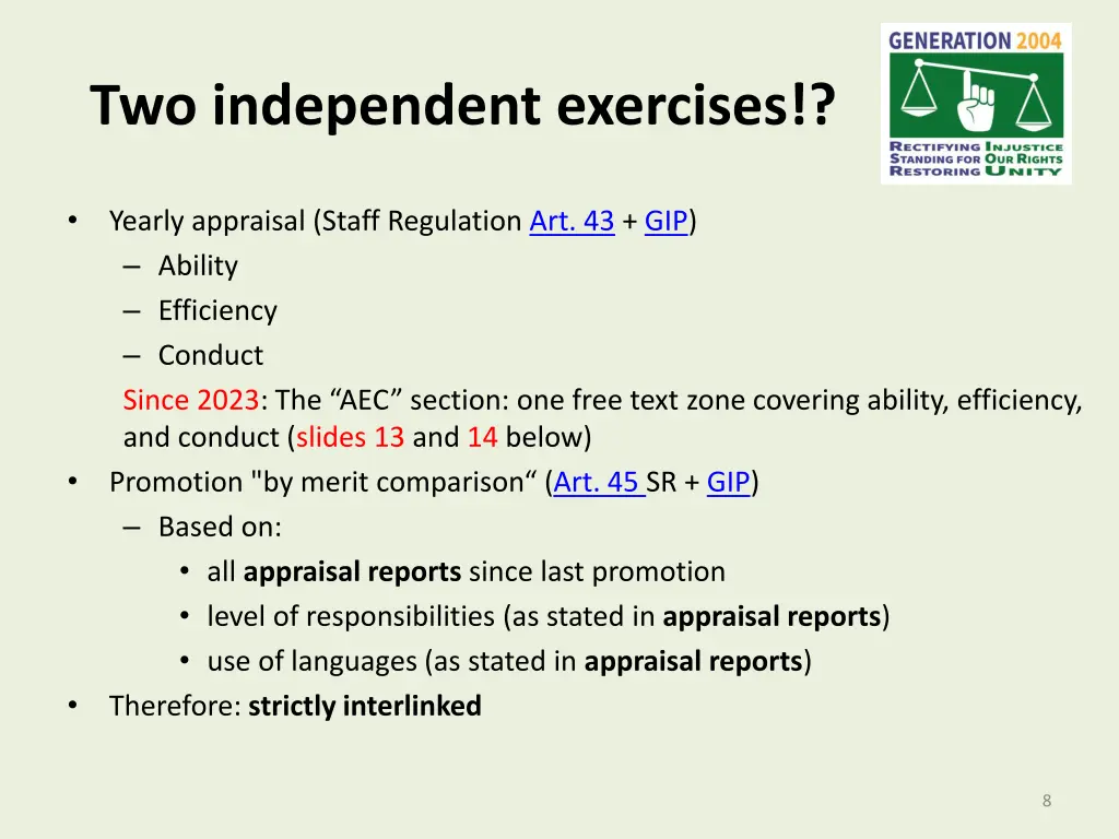 two independent exercises 1