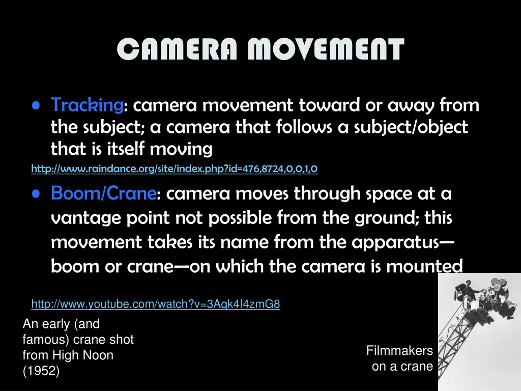 camera movement 1