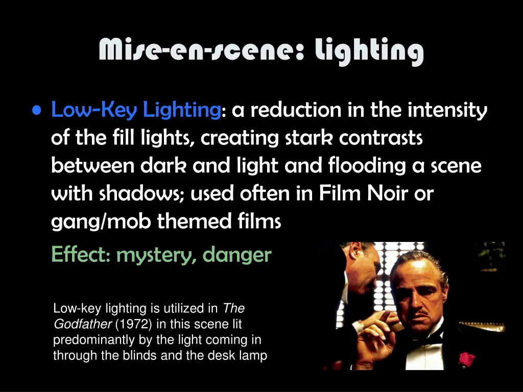 mise en scene lighting 2