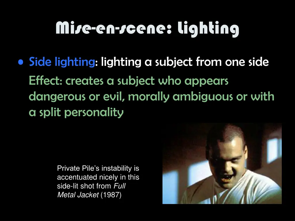 mise en scene lighting 3