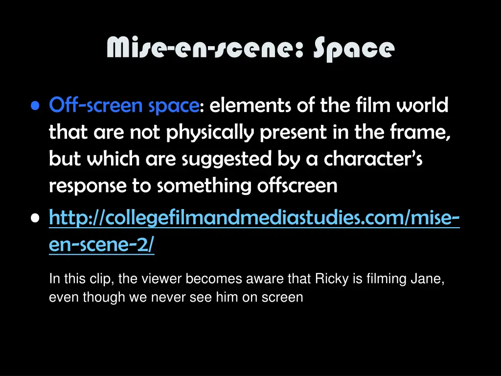 mise en scene space 2