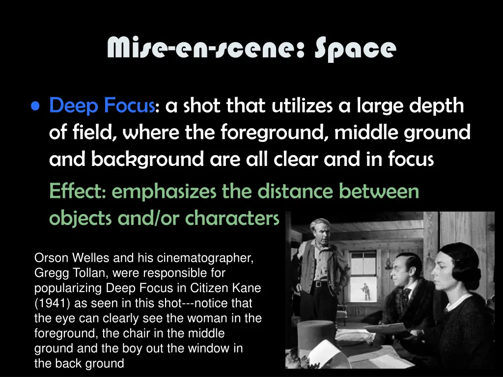 mise en scene space