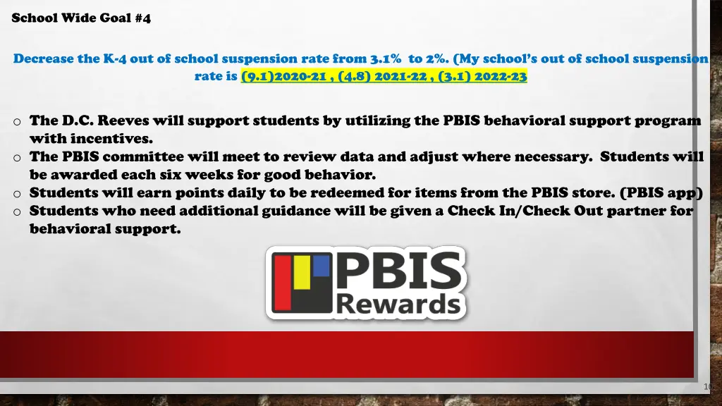 school wide goal 4