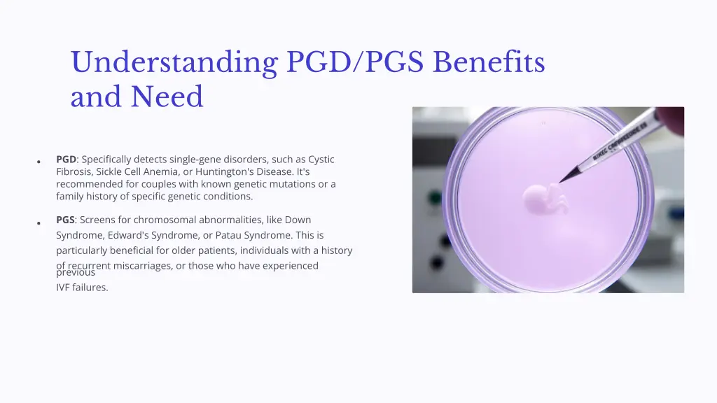 understanding pgd pgs benefits and need