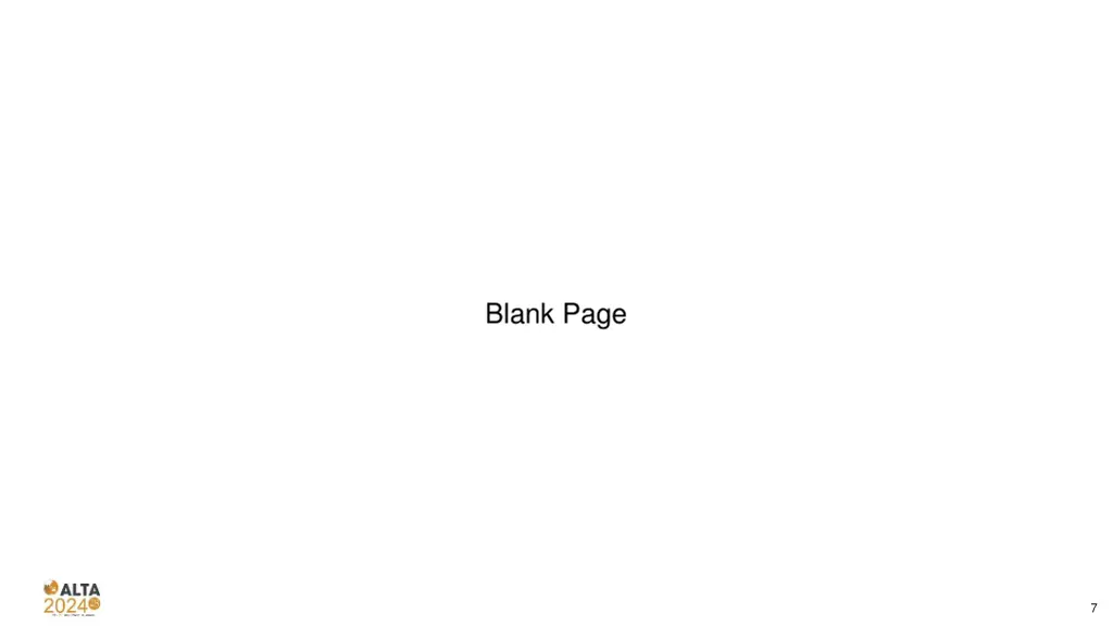 blank page