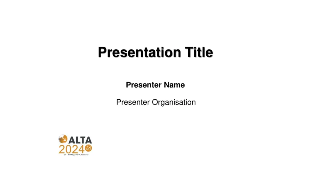 presentation title