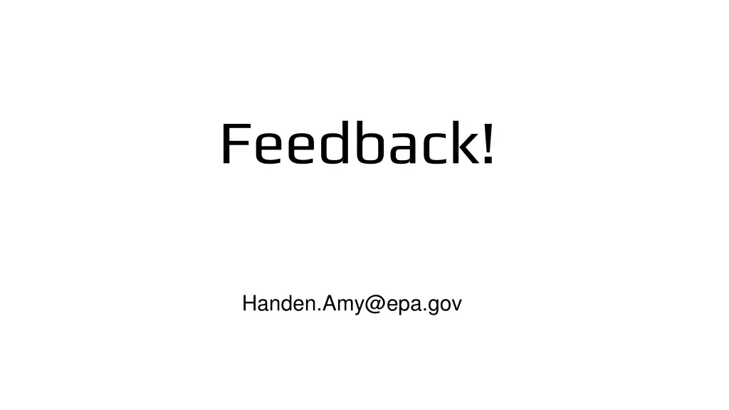 feedback