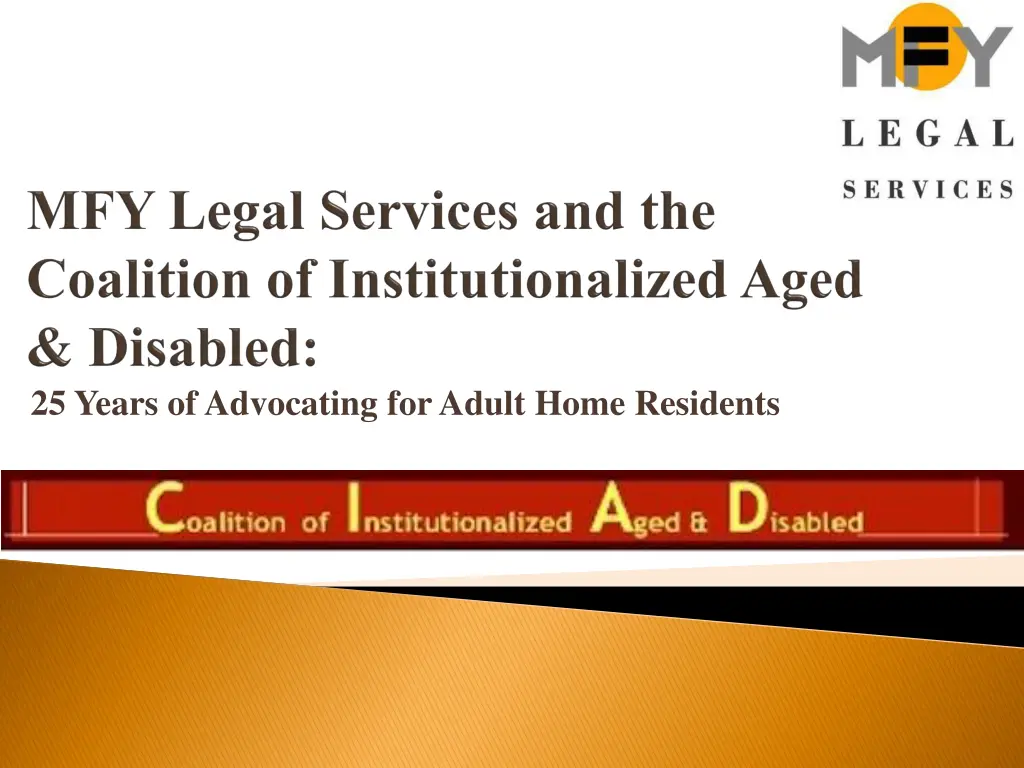 25 years of advocating for adult home residents