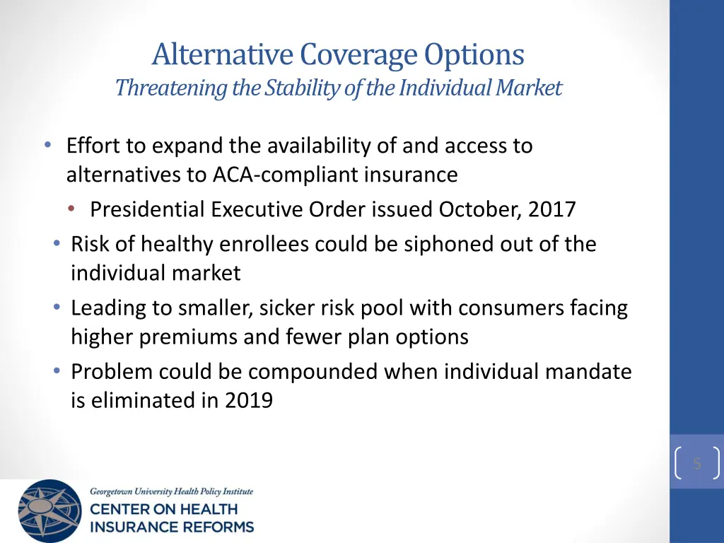 alternative coverage options threatening