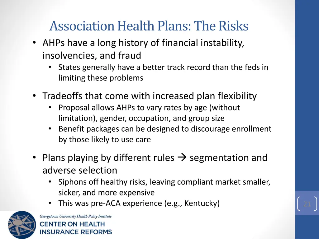 association health plans the risks ahps have