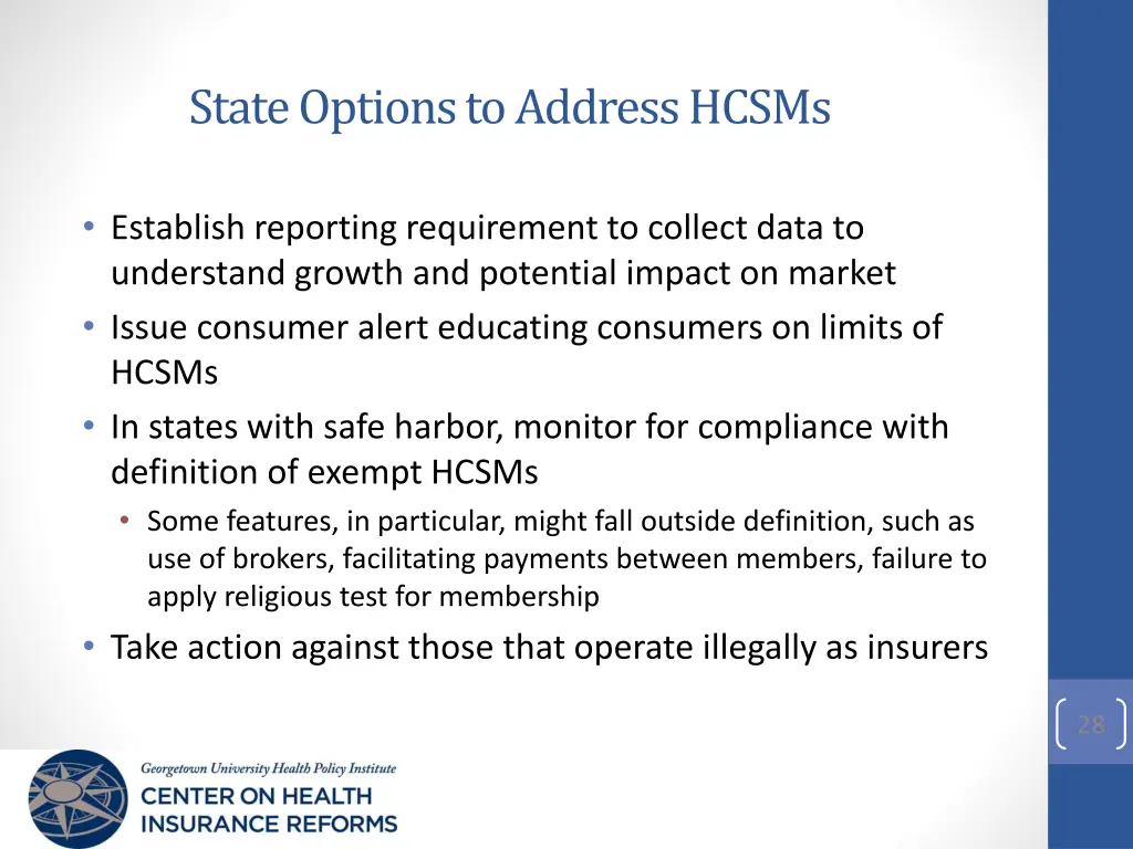 state options to address hcsms