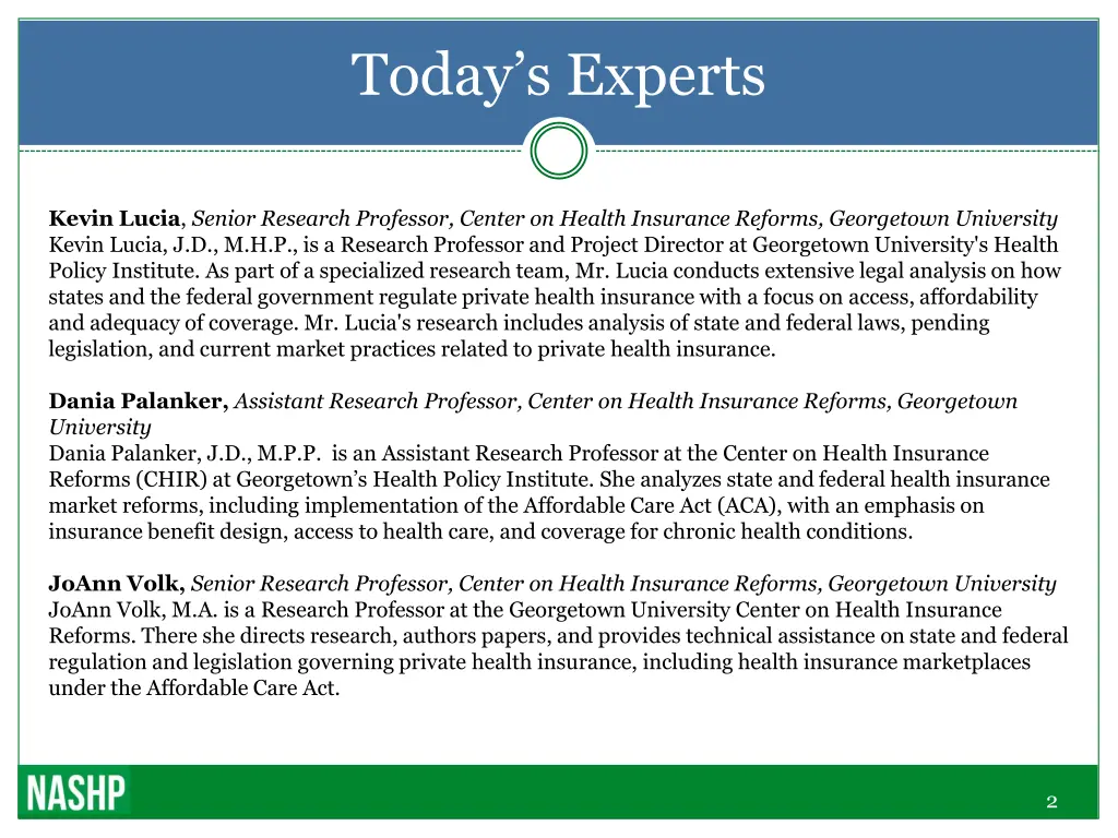 today s experts