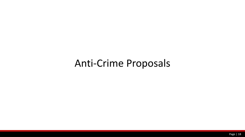 anti crime proposals