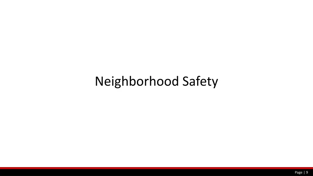 neighborhood safety