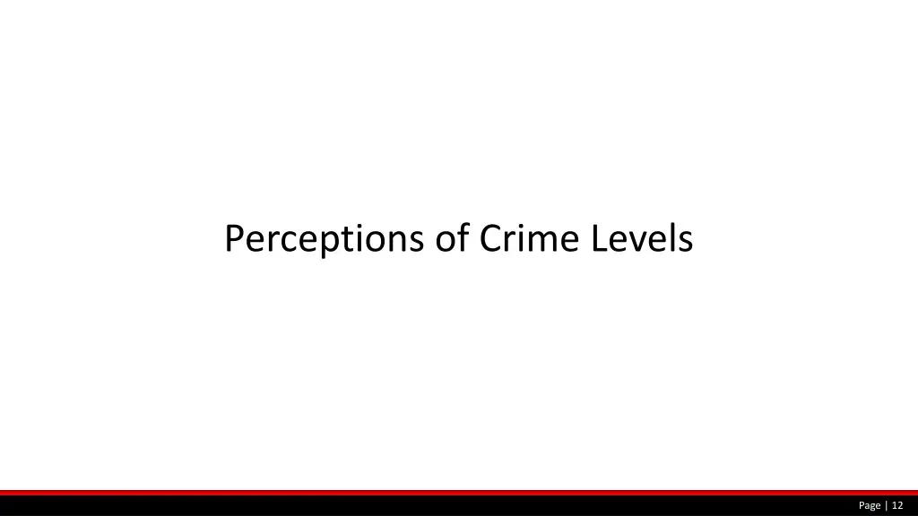 perceptions of crime levels