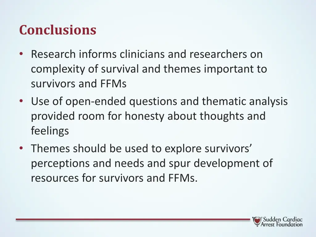 conclusions