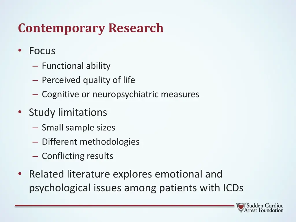 contemporary research