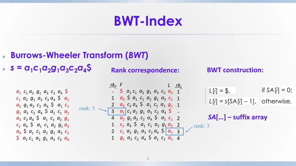 bwt index