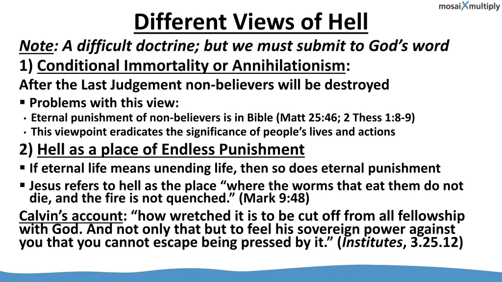 different views of hell
