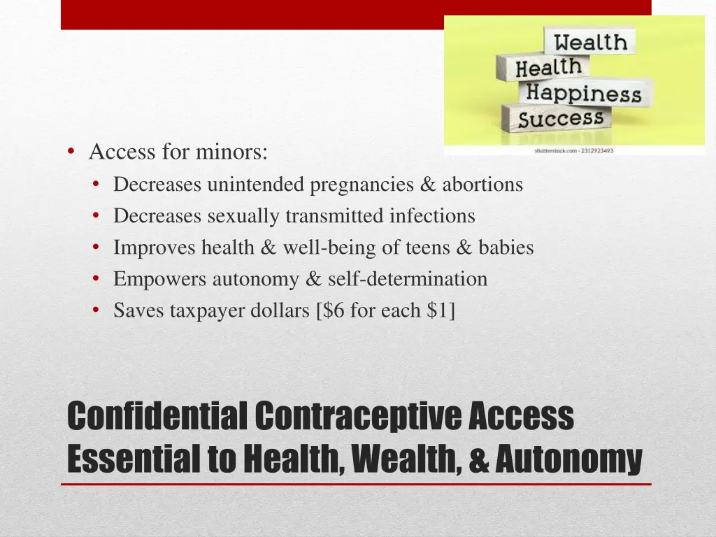 access for minors decreases unintended