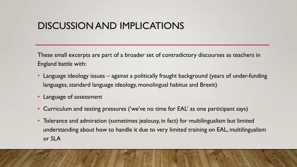discussion and implications