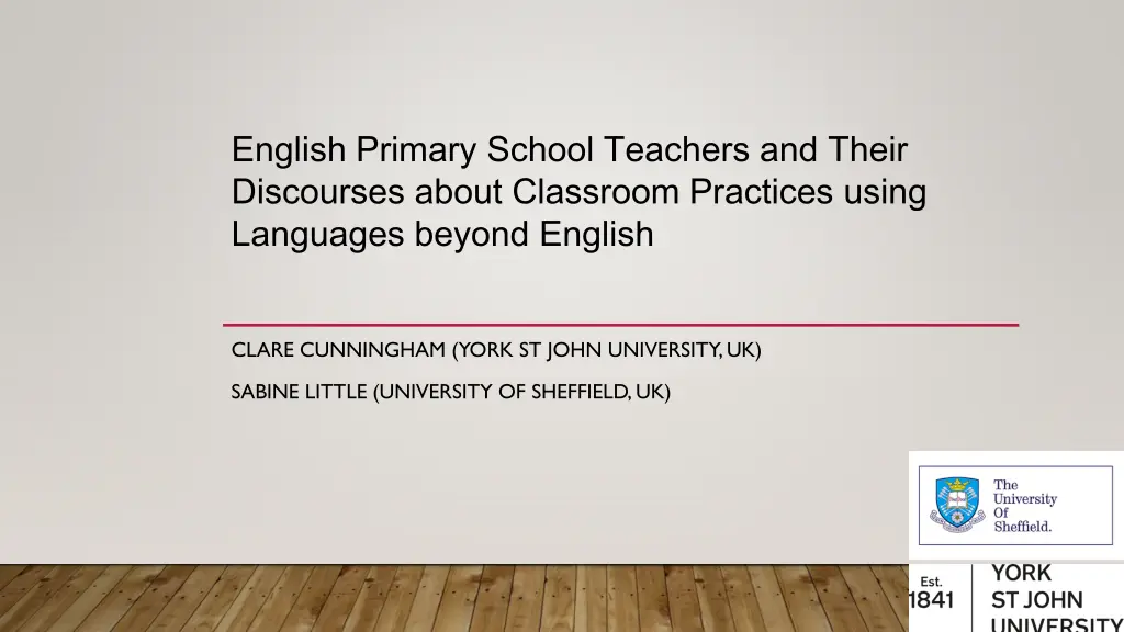 english primary school teachers and their