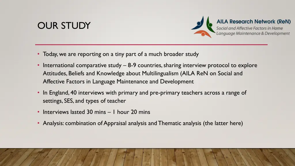our study