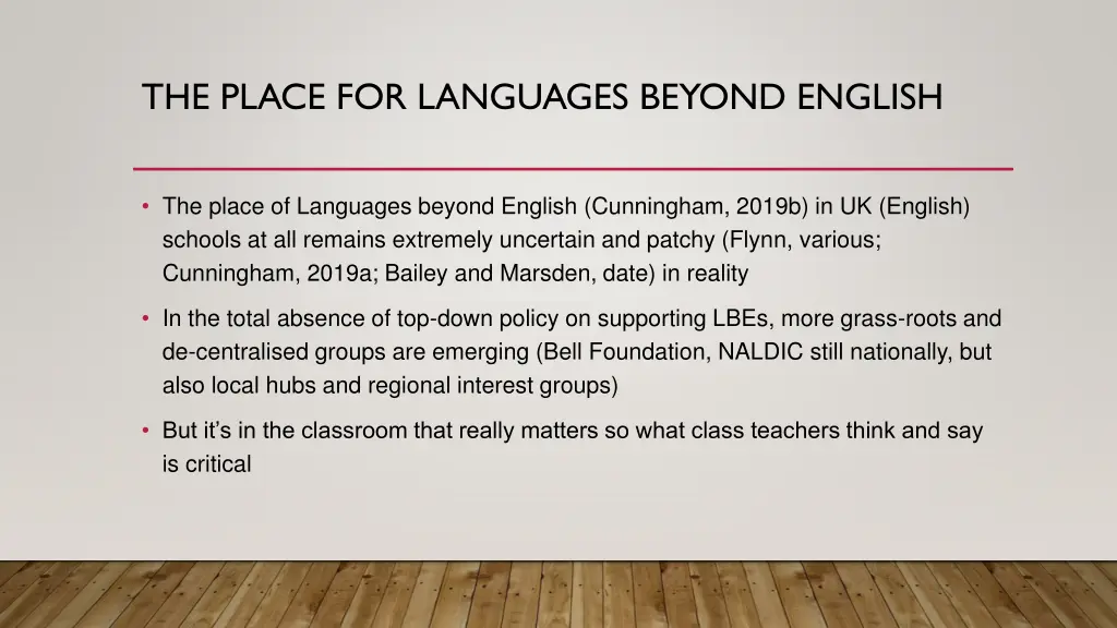 the place for languages beyond english