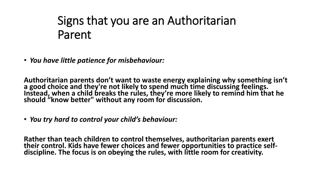 signs that you are an authoritarian signs that